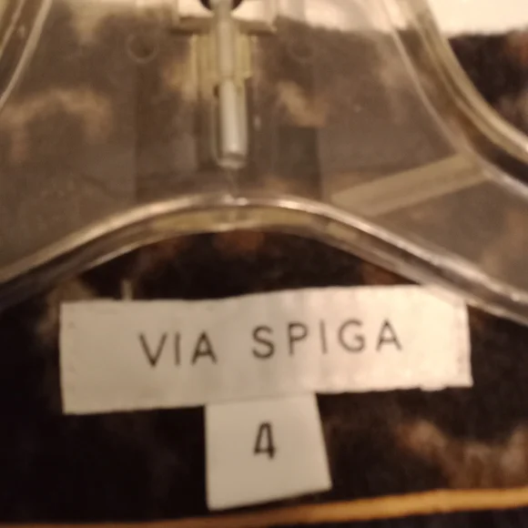 Leopard Print Women's Coat Size 4 - Picture 2 of 3